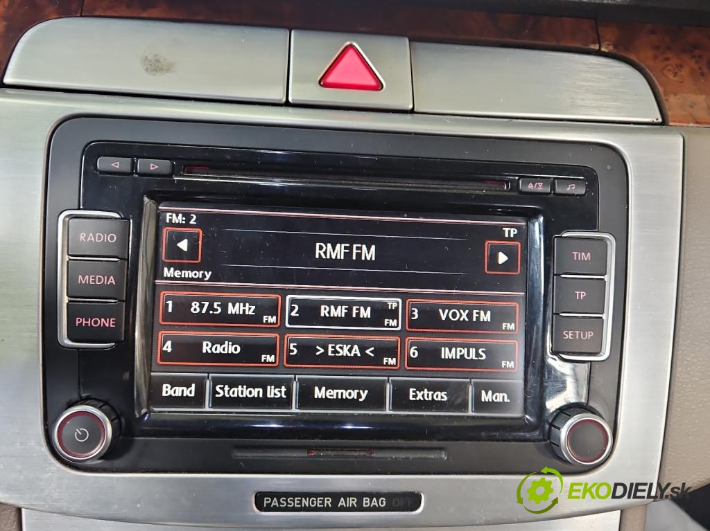 Vw Passat B6 2005-2010 2.0 tdi 170 HP automatic 125 kW 1968 cm3 5- Radio originál 3C8035195