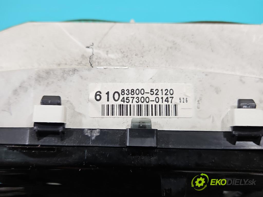 Toyota Yaris I 1999-2005 1.0 vvti 68 HP manual 50 kW 998 cm3 5- prístrojovka/ budíky 83800-52120 (Prístrojová doska)