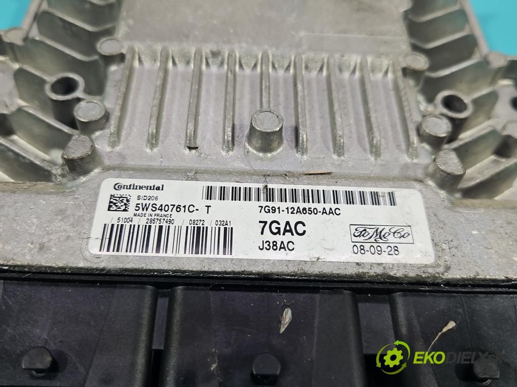 Ford S-max I 2006-2015 2.0 tdci 116 hp manual 85 kW 1997 cm3 5- řídící jednotka motoru S122865032A1