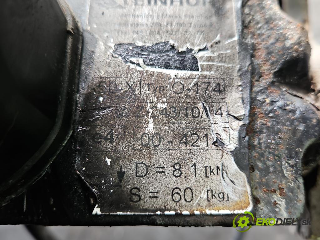 Jeep Grand Cherokee WK2 IV 2010-2021 3.0 CRD 241KM automatic 177 kW 2987 cm3 5- Hák: vlečení:  (Ťažné zariadenie)