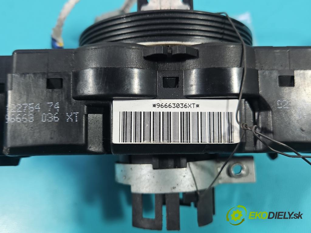 Peugeot Partner I 1996-2008 1.9d 69KM manual 51 kW 1868 cm3 5- prepínač komplex: 96663036XT (Prepínacie páčky pod volantom)