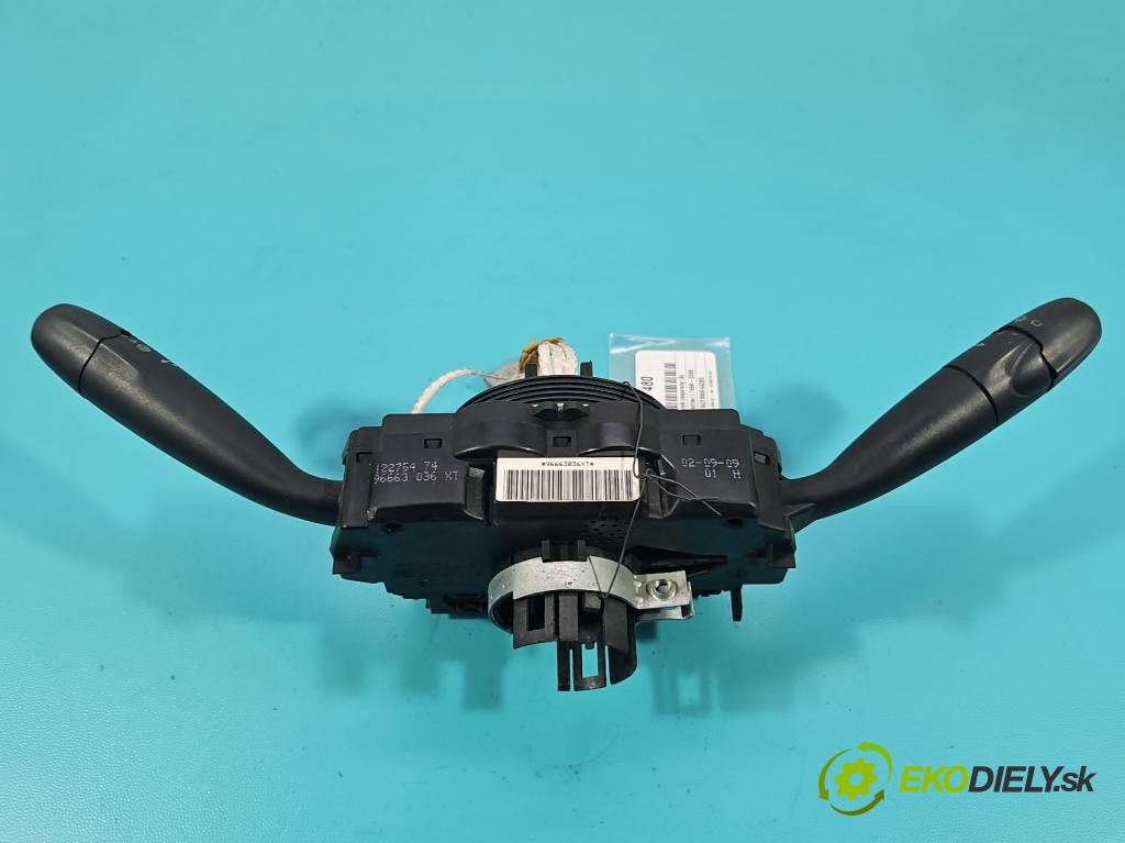 Peugeot Partner I 1996-2008 1.9d 69KM manual 51 kW 1868 cm3 5- prepínač komplex: 96663036XT (Prepínacie páčky pod volantom)