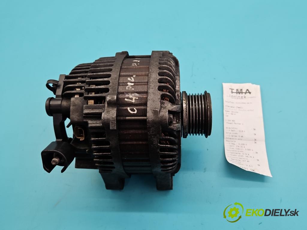 Peugeot Partner I 1996-2008 1.9d 69KM manual 51 kW 1868 cm3 5- Alternator 9654752880 (Alternátor)