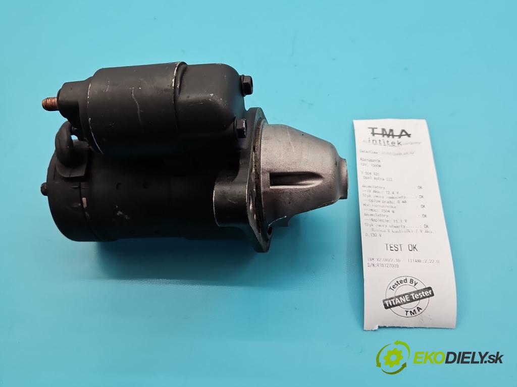Opel Astra III 2004-2014 1.7 cdti 101 HP manual 74 kW 1686 cm3 5- štartér  (Štartér)
