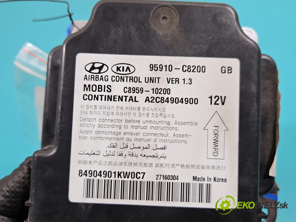 Hyundai i20 II 2014 -2020 1.2 16V 84KM manual 61.8 kW 1248 cm3 5- riadiaca jednotka vankúše: 95910-C8200