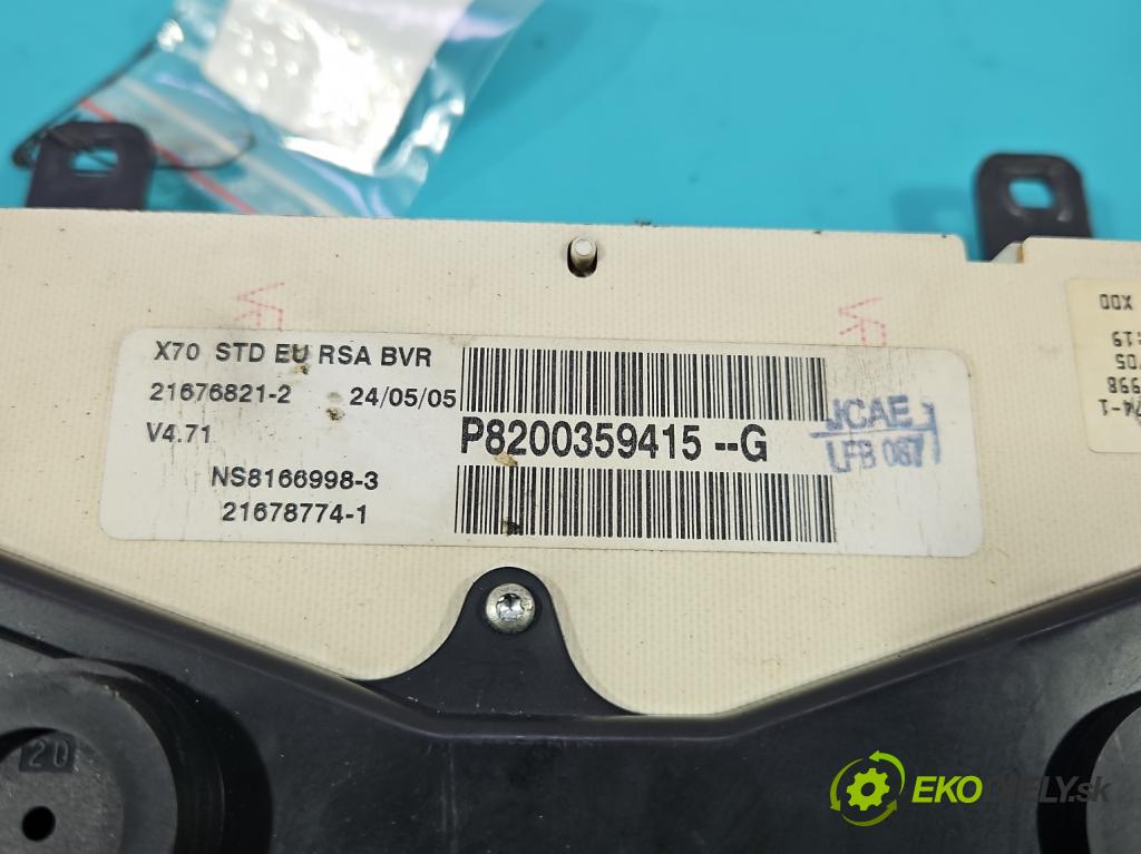 Renault Master II 1998-2010 2.5 dci 114 HP manual 84 kW 2463 cm3 5- prístrojovka/ budíky P8200359415-G (Prístrojová doska)