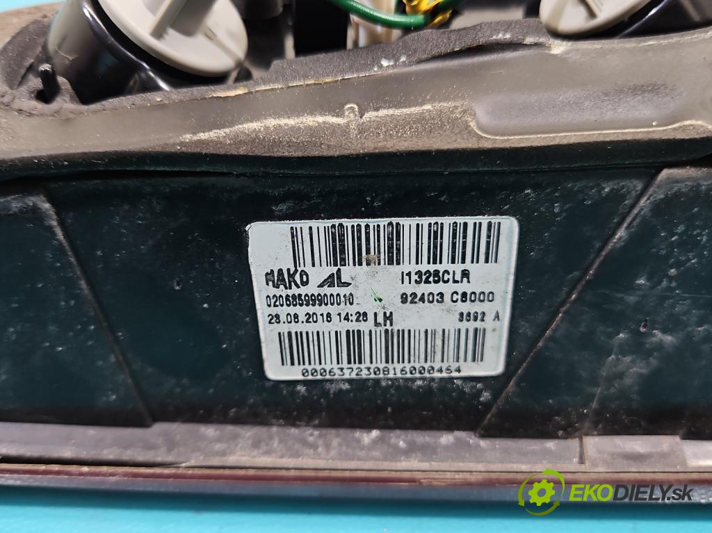 Hyundai i20 II 2014 -2020 1.2 16V 84KM manual 61.8 kW 1248 cm3 5- světlo zadní levé 92403C8000 (Klika dveří ostatní)
