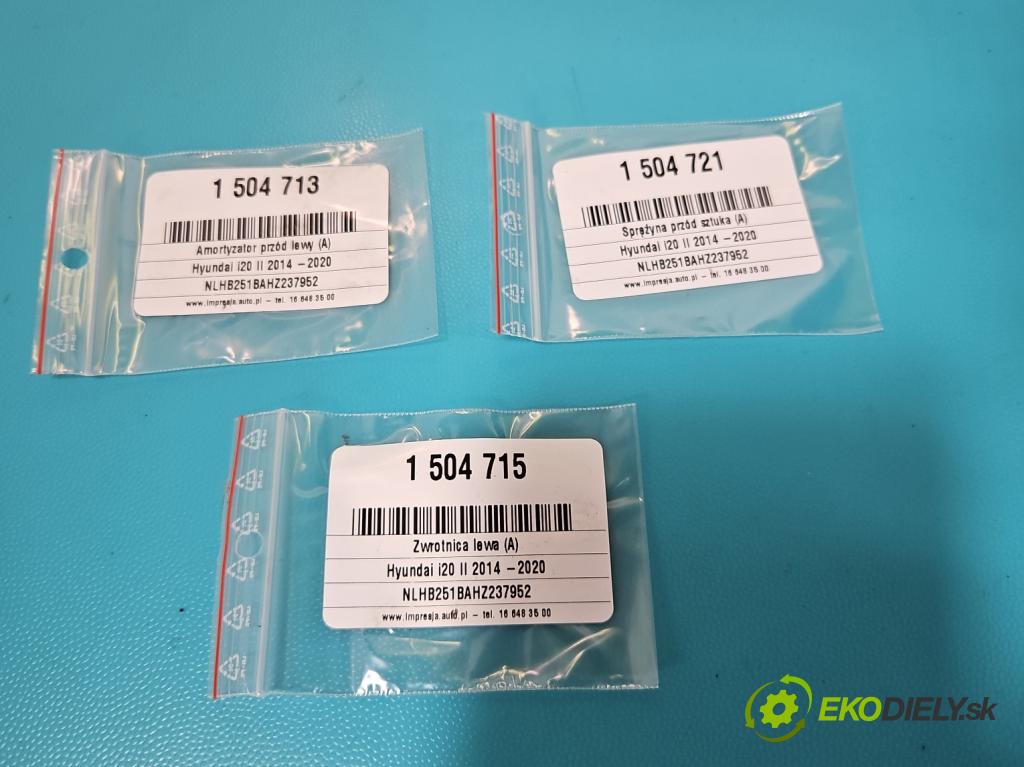 Hyundai i20 II 2014 -2020 1.2 16V 84KM manual 61,8 kW 1248 cm3 5- náboj levé  (Náboj kola)