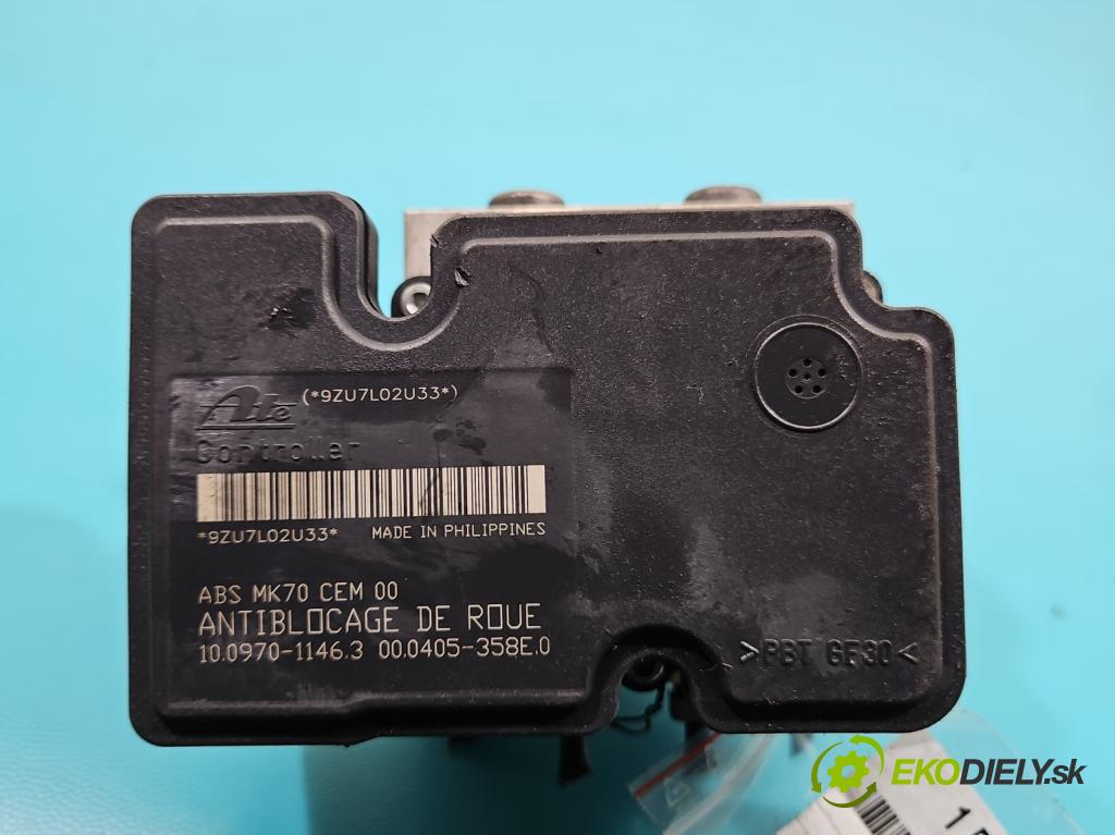 Peugeot 207 1.4 16V 95 HP manual 70 kW 1397 cm3 5- čerpadlo abs 9663945580 (Pumpa ABS)