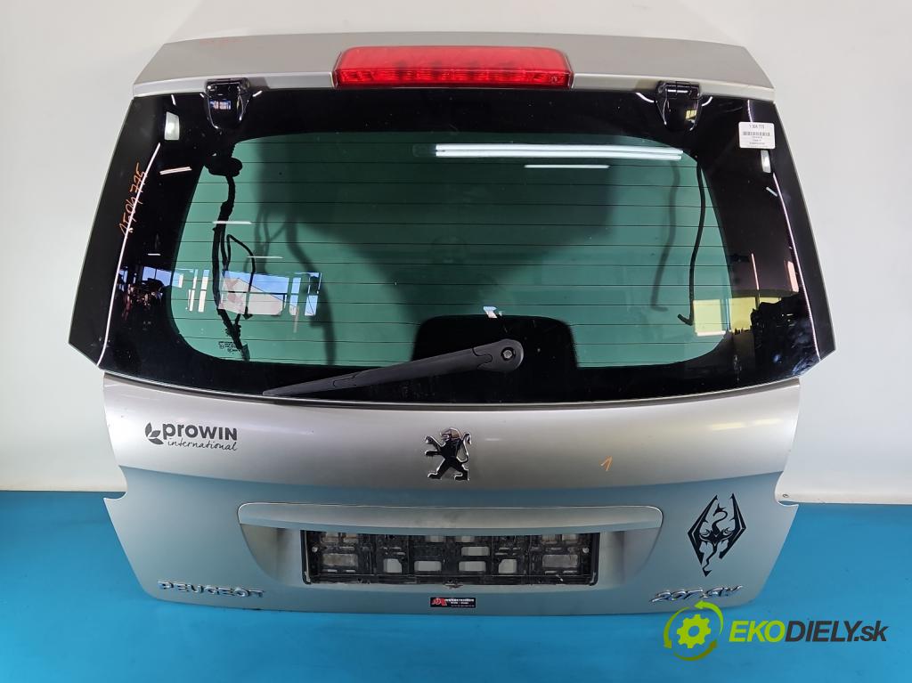 Peugeot 207 1.4 16V 95 hp manual 70 kW 1397 cm3 5- zadní kufrové dveře  (Zadní kapota (kufr))