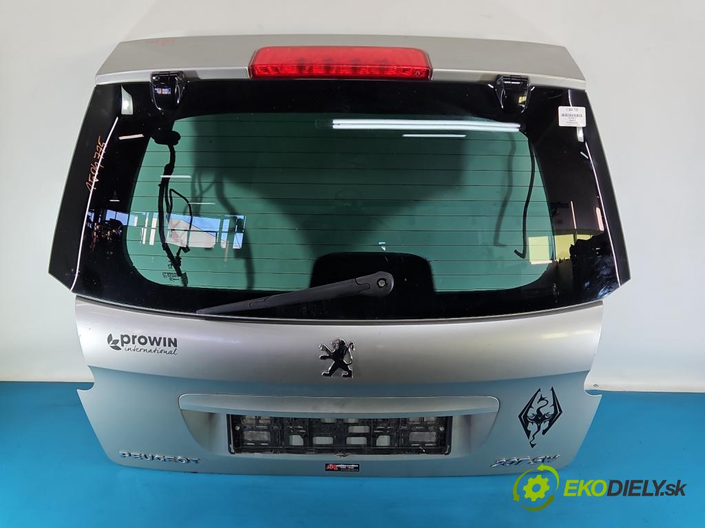 Peugeot 207 1.4 16V 95 hp manual 70 kW 1397 cm3 5- zadní kufrové dveře  (Zadní kapota (kufr))