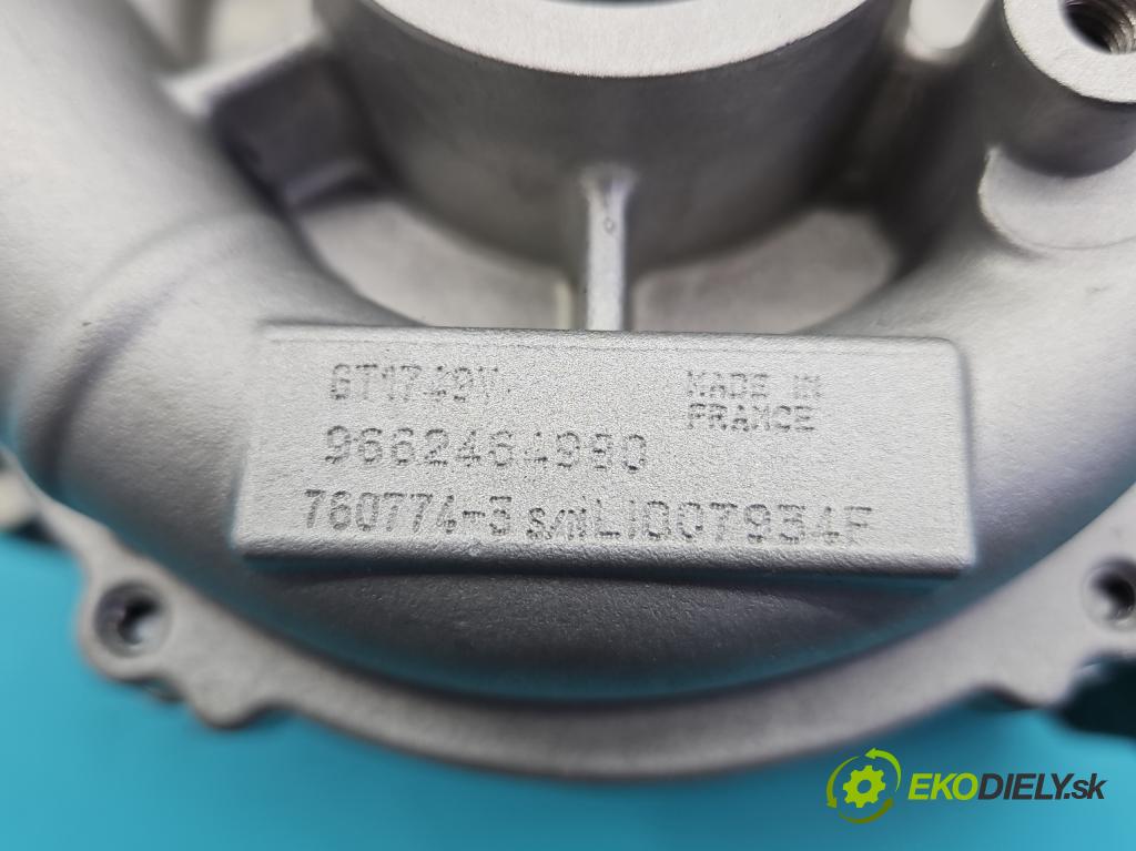 Ford S-max I 2006-2015 2.0 tdci 116 hp manual 85 kW 1997 cm3 5- Turbodmychadlo repasováno 760774-3