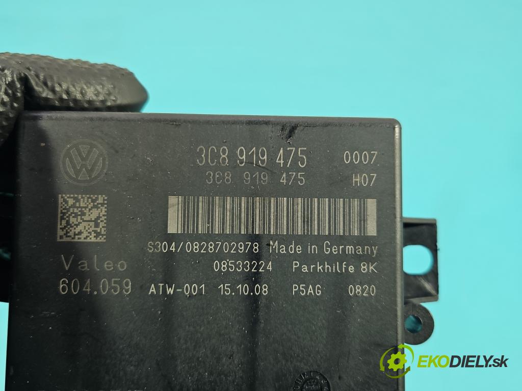 Vw Passat B6 2005-2010 2.0 tdi 170 hp automatic 125 kW 1968 cm3 5- řídící jednotka parkování 3C0919475