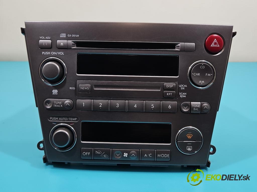 Subaru Legacy IV 2004-2009 2.0 boxer 165 HP automatic 121 kW 1994 cm3 5- Radio originál 86201AG430