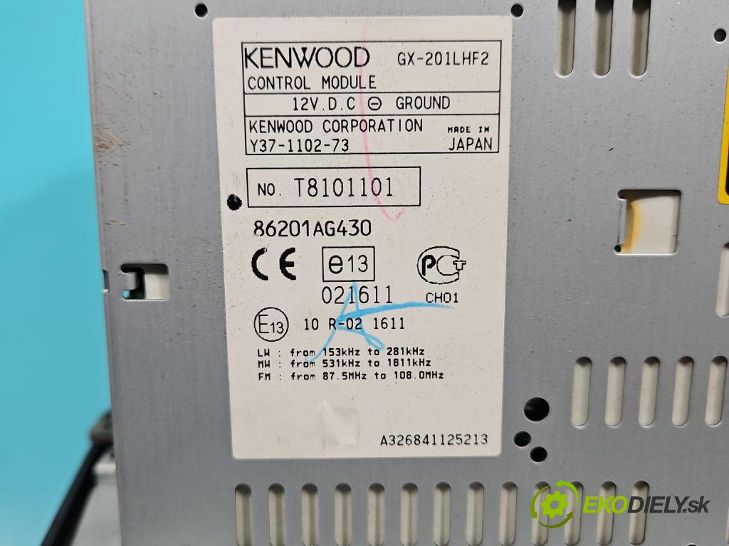 Subaru Legacy IV 2004-2009 2.0 boxer 165 HP automatic 121 kW 1994 cm3 5- Radio originál 86201AG430