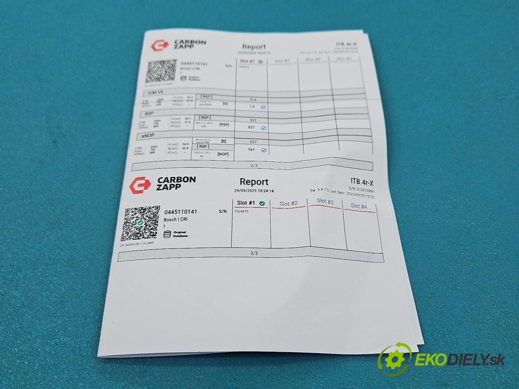 Renault Master II 1998-2010 2.5 dci 114 HP manual 84 kW 2463 cm3 5- vstrek 0445110141 (Vstrekovač paliva)