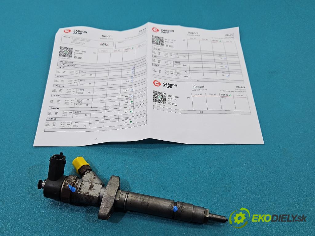 Renault Master II 1998-2010 2.5 dci 114 HP manual 84 kW 2463 cm3 5- vstrek 0445110141 (Vstrekovač paliva)