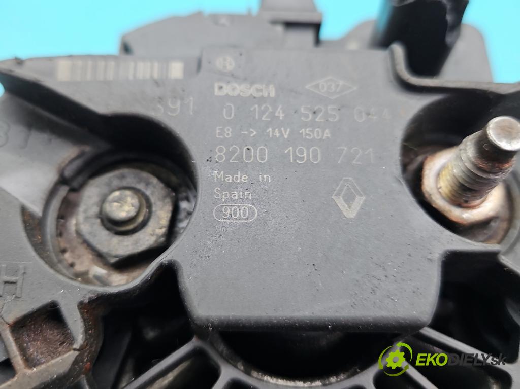 Renault Master II 1998-2010 2.5 dci 114 HP manual 84 kW 2463 cm3 5- Alternator 8200190721 (Alternátor)