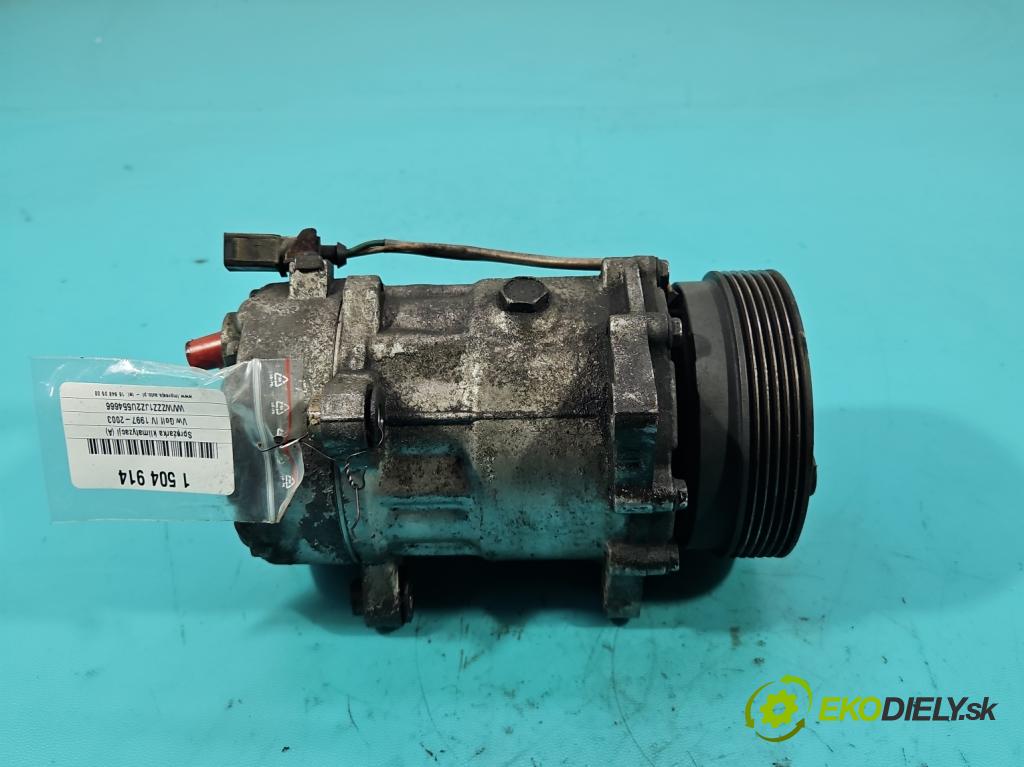 Vw Golf IV 1997-2003 1.9 tdi 101 HP manual 74 kW 1896 cm3 5- Kompresor: klimatizácie 1J0820803K (Kompresor klimatizácie)