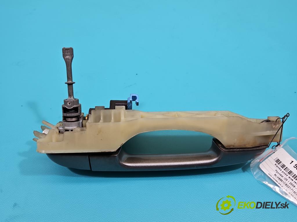 Hyundai I20 I 2008-2014 1.4 16V (G4FA) 101 HP automatic 74 kW 1396 cm3 5- rukoväť predné ľavé mimo:  (Kľučka dverí vonkajšia predná ľavá)