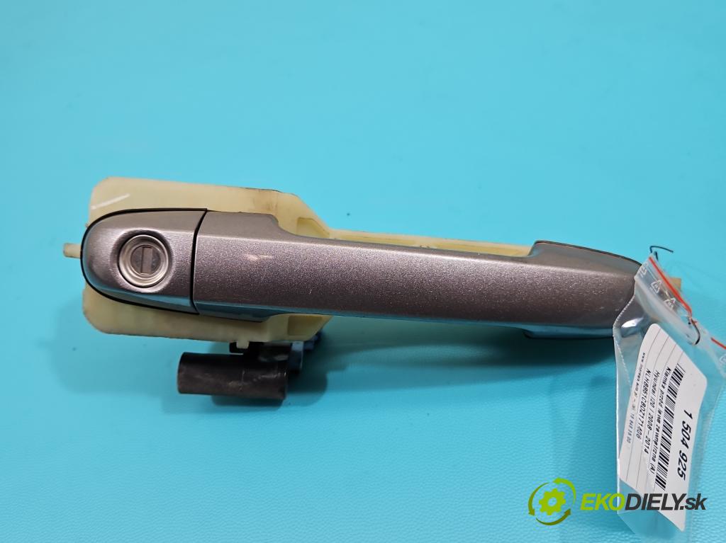 Hyundai I20 I 2008-2014 1.4 16V (G4FA) 101 HP automatic 74 kW 1396 cm3 5- rukoväť predné ľavé mimo:  (Kľučka dverí vonkajšia predná ľavá)