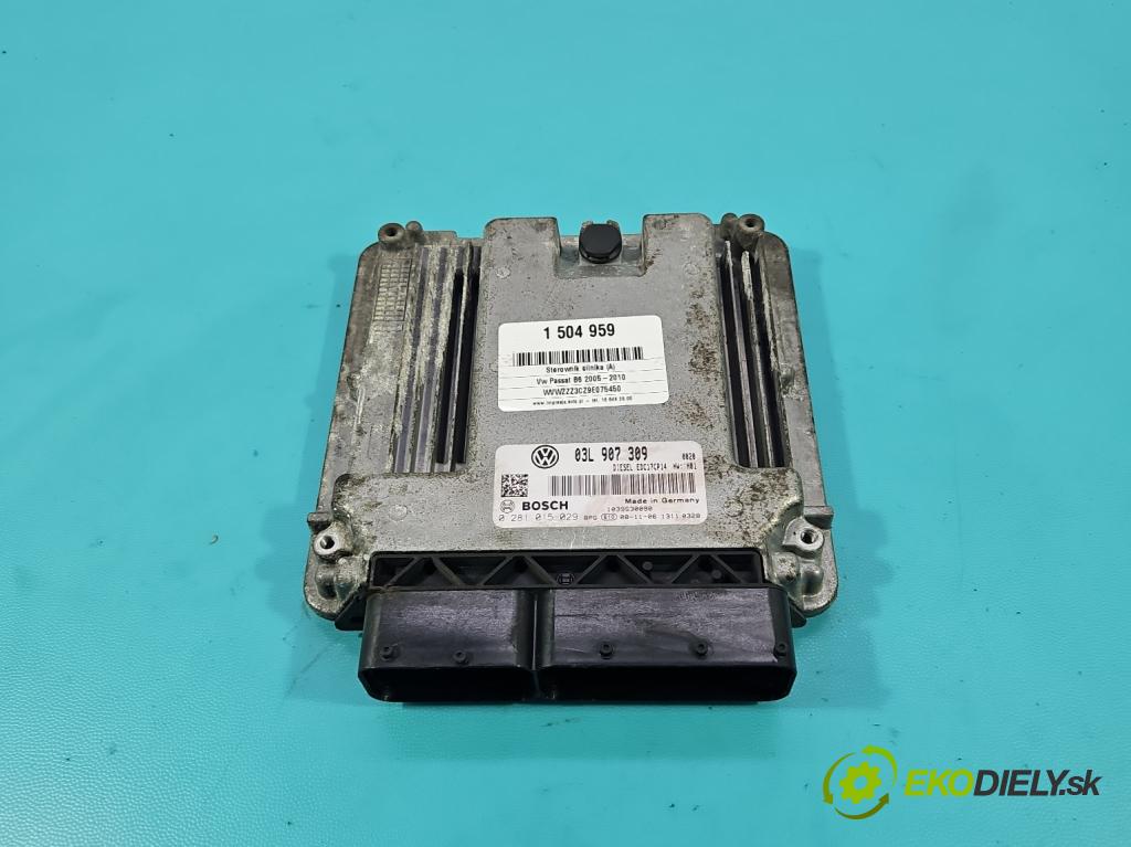 Vw Passat B6 2005-2010 2.0 tdi 170 hp automatic 125 kW 1968 cm3 5- řídící jednotka motoru 0281015029