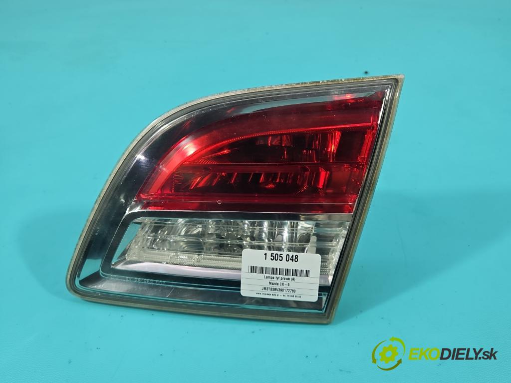 Mazda CX-9 3.7 V6 273KM: automatic 201 kW 3726 cm3 5- svetlo / reflektor zadné pravé TD11513F0 (Kľučka dverí ostatné)