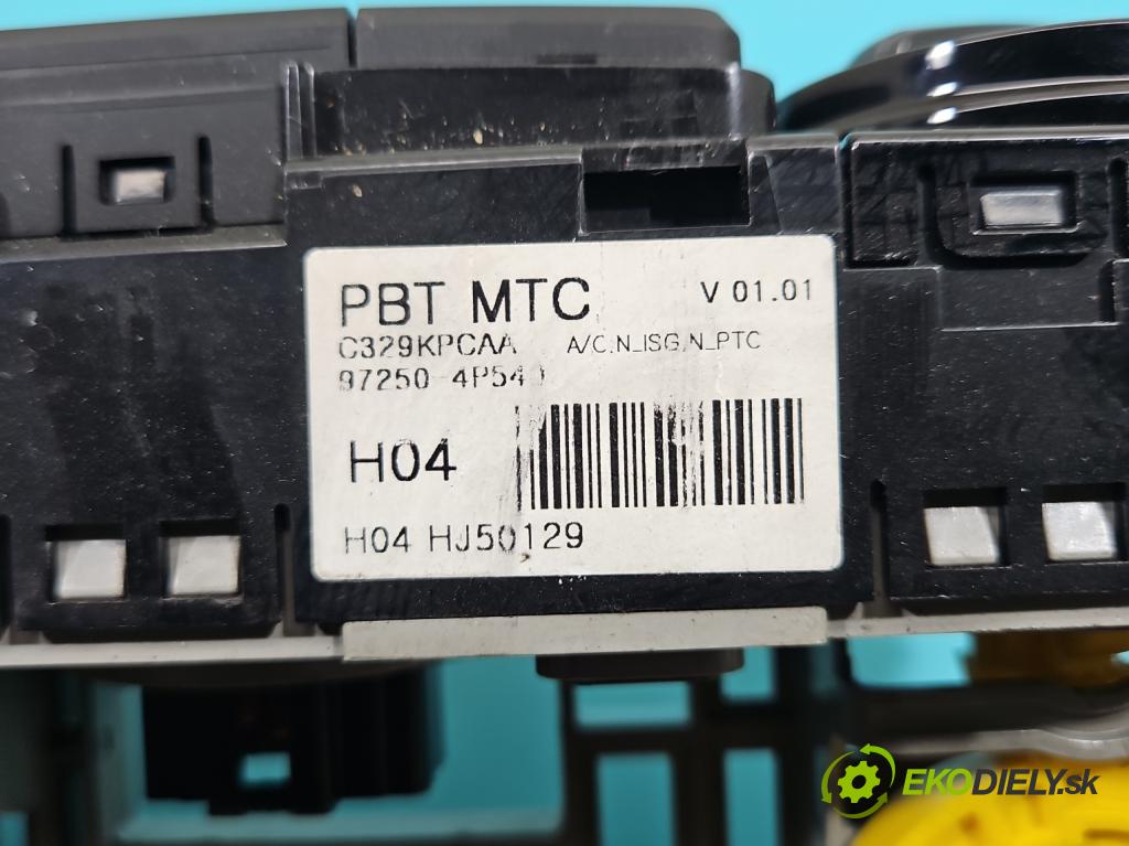 Hyundai I20 I 2008-2014 1.4 16V (G4FA) 101 hp automatic 74 kW 1396 cm3 5- palubní deska panel topení 97250-4P540