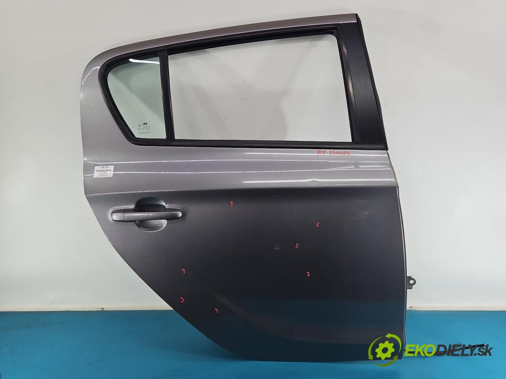 Hyundai I20 I 2008-2014 1.4 16V (G4FA) 101 HP automatic 74 kW 1396 cm3 5- dvere zadné pravé  (Kľučka dverí ostatné)