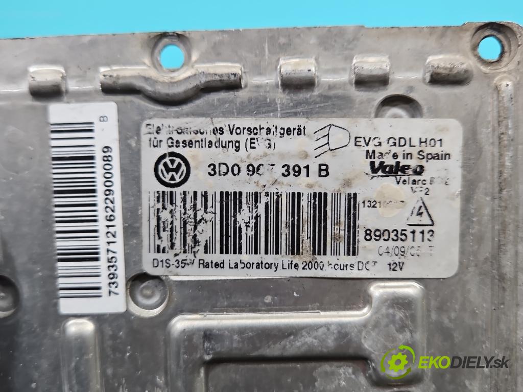 Vw Passat B6 2005-2010 2.0 tdi 170 HP automatic 125 kW 1968 cm3 5- střídač: xenon 3D0907391B (Riadiaca jednotka xenónu)