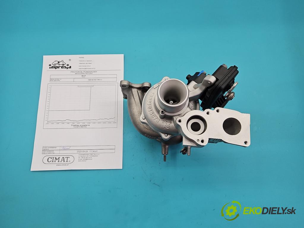 Fiat Tipo II 2015- 1.0 T (46349385) 100 hp manual 73,3 kW 999 cm3 5- Turbodmychadlo repasováno 16369700011