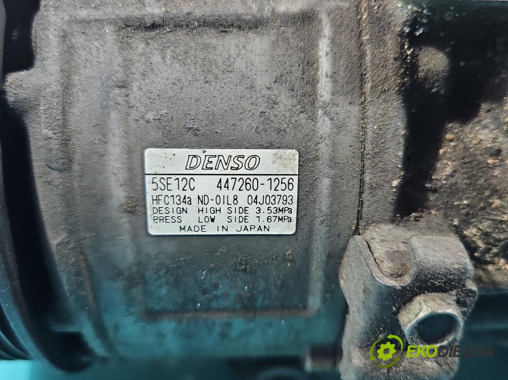 Toyota Rav4 III 2005-2012 2.2 D-CAT 177 HP manual 130 kW 2231 cm3 5- Kompresor: klimatizácie 447260-1256 (Kompresor klimatizácie)