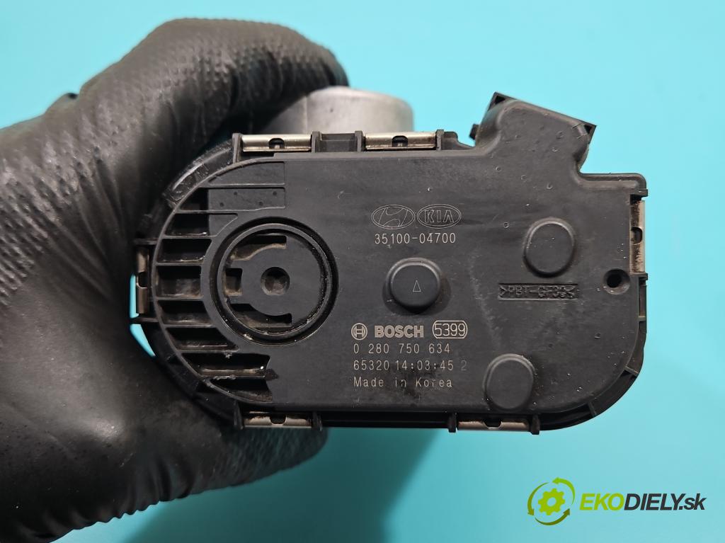 Hyundai i20 II 2014 -2020 1.2 16V 84KM manual 61,8 kW 1248 cm3 5- klapka 35100-04700 (Škrtiaca klapka)