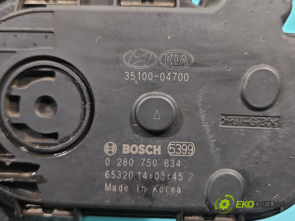 Hyundai i20 II 2014 -2020 1.2 16V 84KM manual 61,8 kW 1248 cm3 5- klapka 35100-04700 (Škrtiaca klapka)