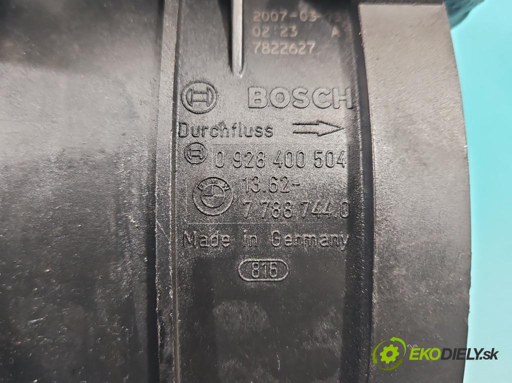 Bmw X3 E83 2003-2010 2.0d 150 HP manual 110 kW 1995 cm3 5- průtokoměr: 0928400504 (Váha vzduchu)