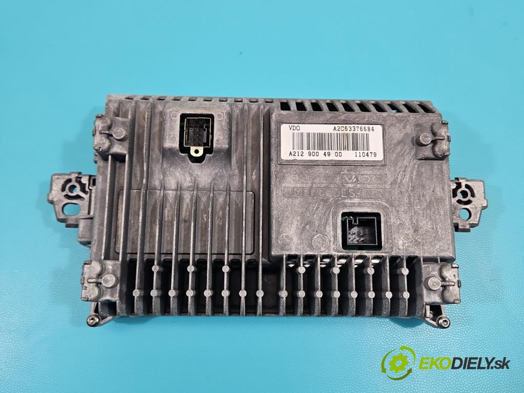 Mercedes E W212 2009-2016 2,2.0 CDI 136 HP automatic 100 kW 2143 cm3 5- Zobrazit: A2129004900 (Prístrojová doska)