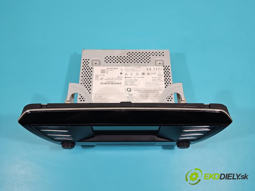 Skoda Superb III 2015-2024 2.0 tdi 190 HP automatic 140 kW 1968 cm3 5- Radio originál 3V0035869B