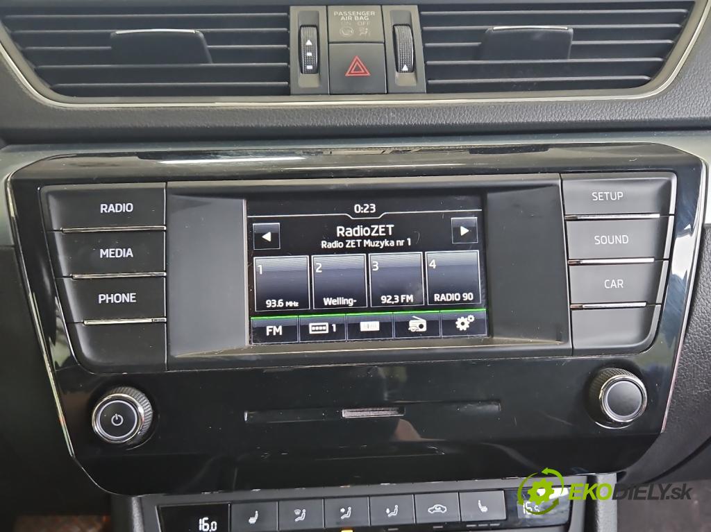 Skoda Superb III 2015-2024 2.0 tdi 190 HP automatic 140 kW 1968 cm3 5- Radio originál 3V0035869B
