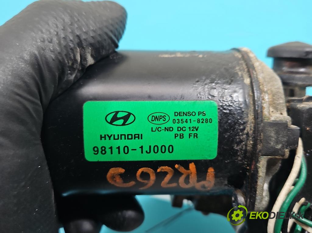 Hyundai I20 I 2008-2014 1.4 16V (G4FA) 101 hp automatic 74 kW 1396 cm3 5- motor stěračů přední 98110-1J000