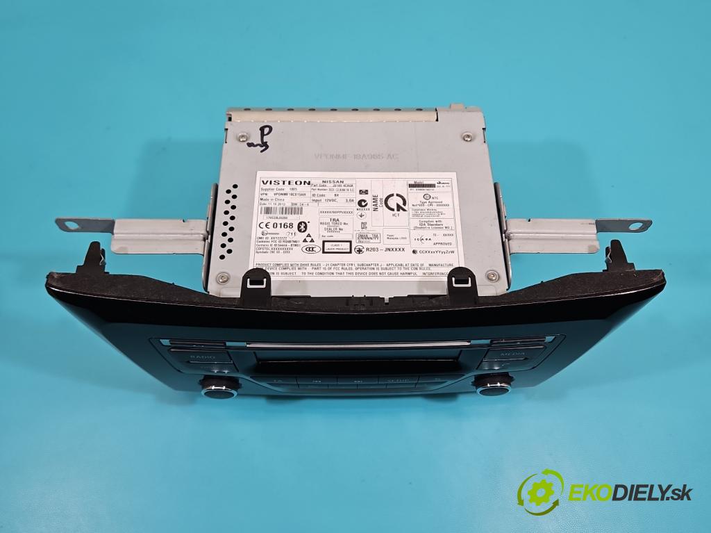 Nissan Qashqai II J11 2013-2021 1.6 dci 131 HP manual 96 kW 1598 cm3 5- Radio originál 28185-4CA0A