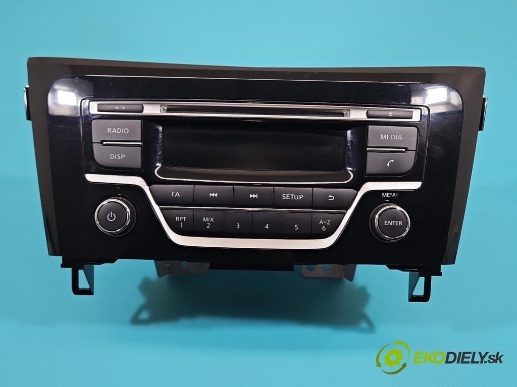 Nissan Qashqai II J11 2013-2021 1.6 dci 131 HP manual 96 kW 1598 cm3 5- Radio originál 28185-4CA0A