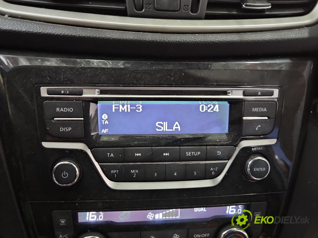 Nissan Qashqai II J11 2013-2021 1.6 dci 131 HP manual 96 kW 1598 cm3 5- Radio originál 28185-4CA0A