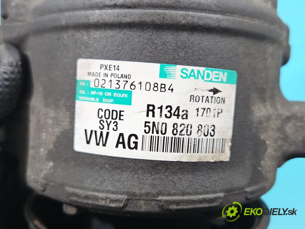 Vw Passat B6 2005-2010 2.0 tdi 170 HP automatic 125 kW 1968 cm3 5- Kompresor: klimatizácie 5N0820803 (Kompresor klimatizácie)