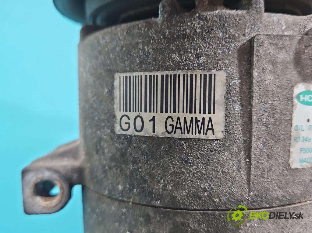 Hyundai I20 I 2008-2014 1.4 16V (G4FA) 101 HP automatic 74 kW 1396 cm3 5- Kompresor: klimatizácie F500-KPCAA01 (Kompresor klimatizácie)