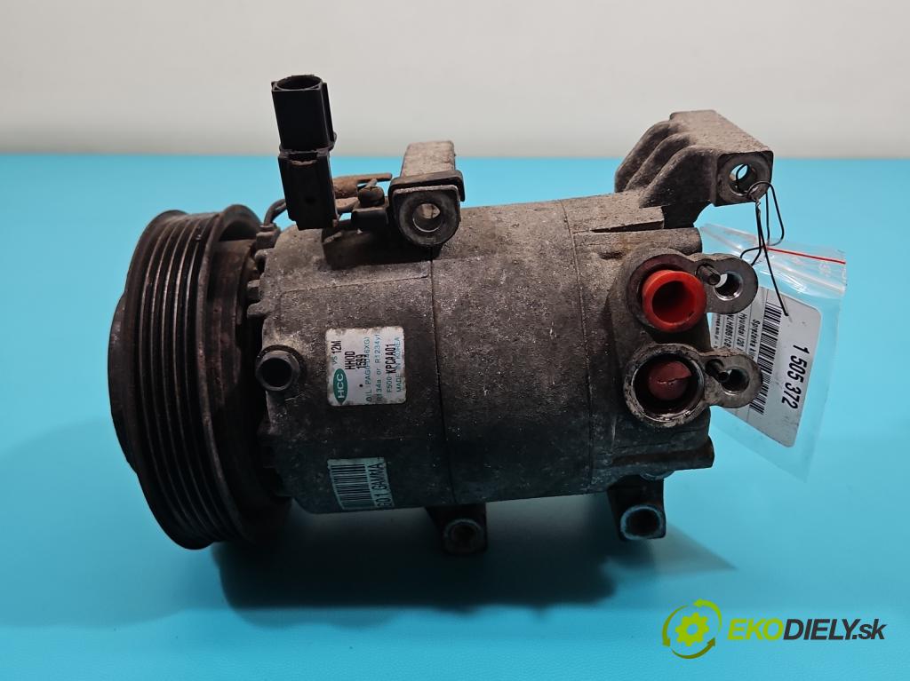 Hyundai I20 I 2008-2014 1.4 16V (G4FA) 101 HP automatic 74 kW 1396 cm3 5- Kompresor: klimatizácie F500-KPCAA01 (Kompresor klimatizácie)