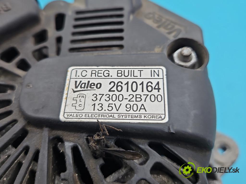Hyundai I20 I 2008-2014 1.4 16V (G4FA) 101 HP automatic 74 kW 1396 cm3 5- Alternator 37300-2B700 (Alternátor)