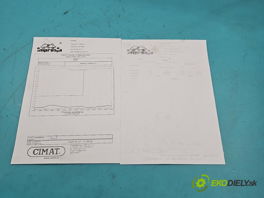 Citroen C5 I 2001-2008 1.6 hdi 109 HP automatic 80 kW 1560 cm3 5- turbodúchadlo, turbo repasovaná 753420-5