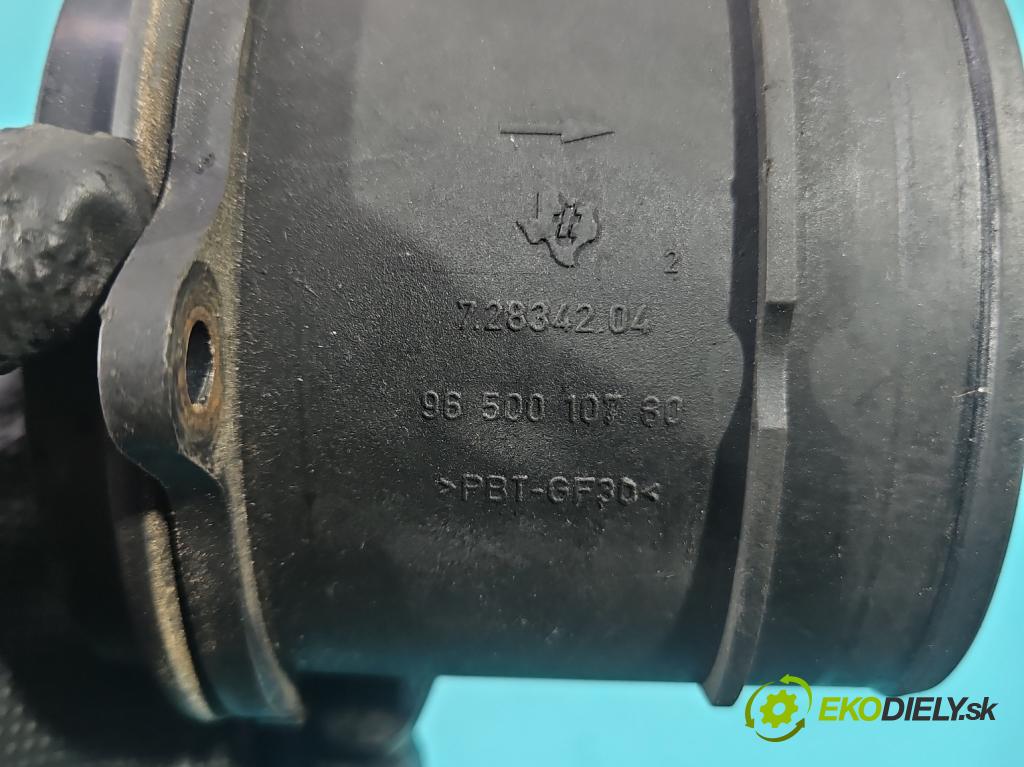 Citroen C5 I 2001-2008 1.6 hdi 109 HP automatic 80 kW 1560 cm3 5- průtokoměr: 9650010780 (Váha vzduchu)