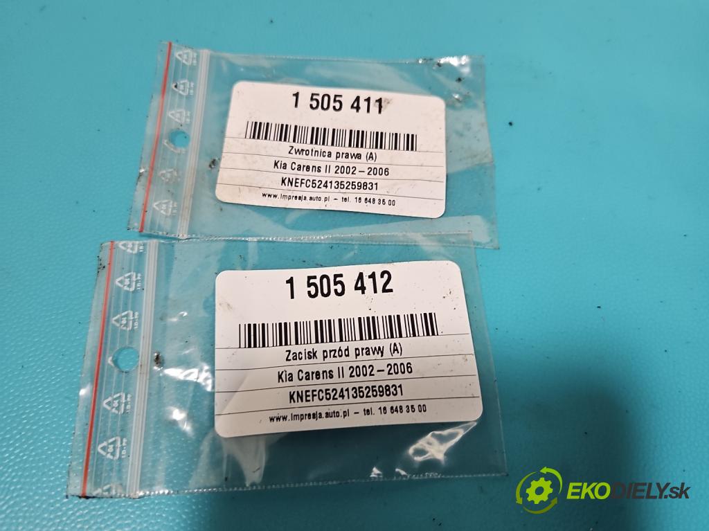 Kia Carens II 2002-2006 2.0 crdi 113 HP manual 83 kW 1991 cm3 5- náboj pravé  (Náboj kolesa)