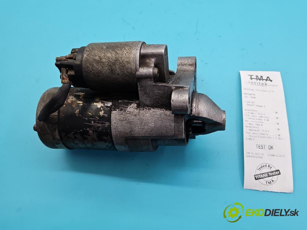 Renault Kangoo I 1998-2008 1.9 dci 80 hp manual 59 kW 1870 cm3 5- startér: M001T85781 (Startér)